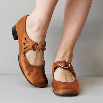 Buckle Strap Women's Shoes