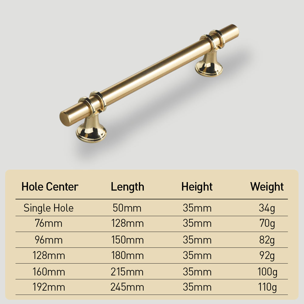 Polished Linear Drawer Handle