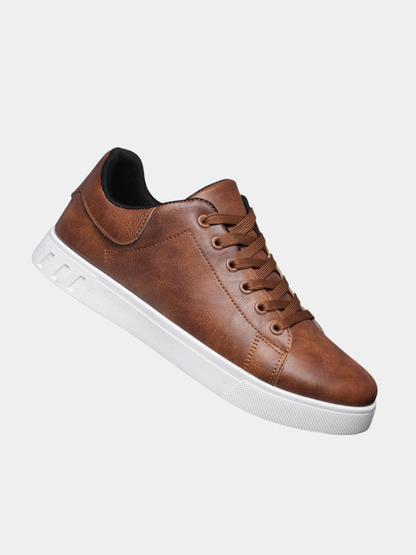 Seamed Padded Rounded Thick Flat Sneakers