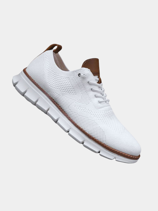 Textured Laced Paneled Ridged Low Sneakers