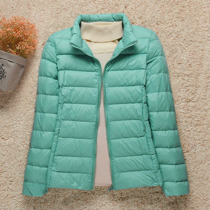 Hooded Lightweight Quilted Puffer Jacket For Women