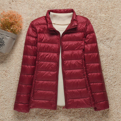 Hooded Lightweight Quilted Puffer Jacket For Women