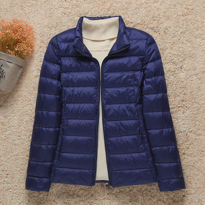 Hooded Lightweight Quilted Puffer Jacket For Women