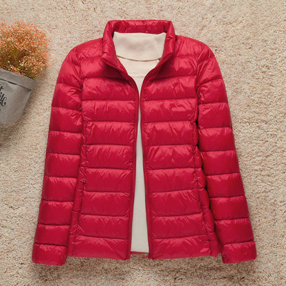 Hooded Lightweight Quilted Puffer Jacket For Women