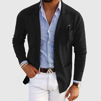 Notch Lapel Long Sleeve Pocketed Blazer