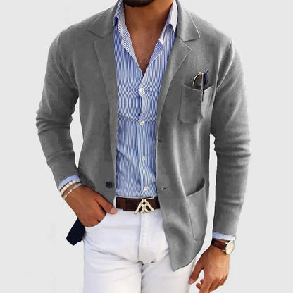 Notch Lapel Long Sleeve Pocketed Blazer