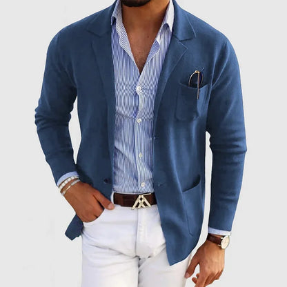 Notch Lapel Long Sleeve Pocketed Blazer