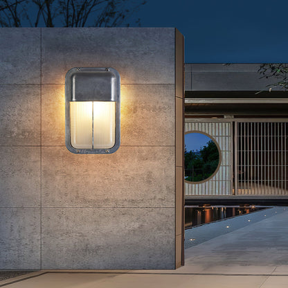 Ribbed Glass Wall Lamp