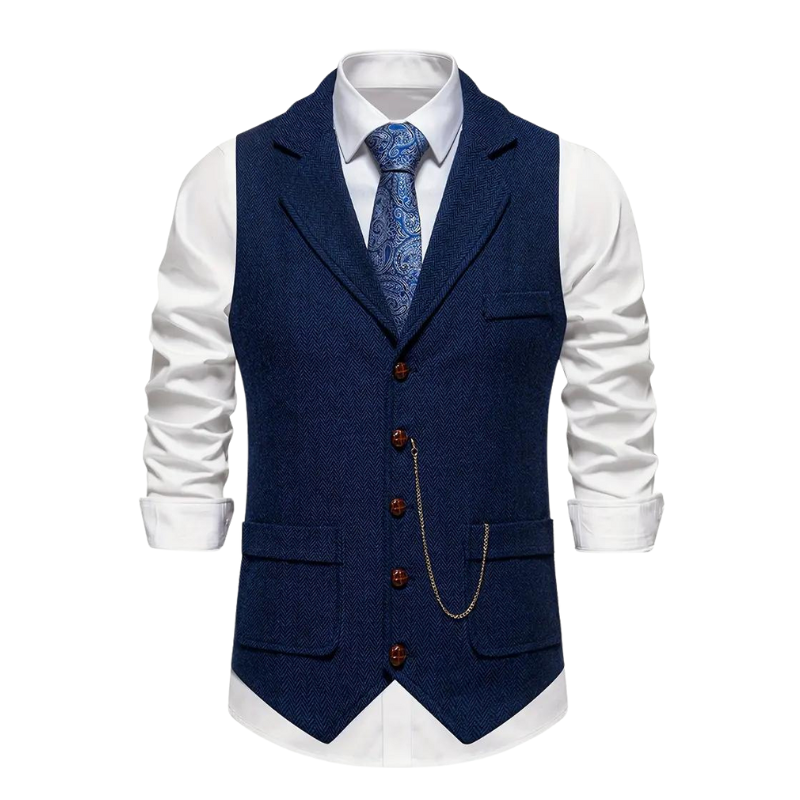 Single Breasted Flap Pocket Waistcoat