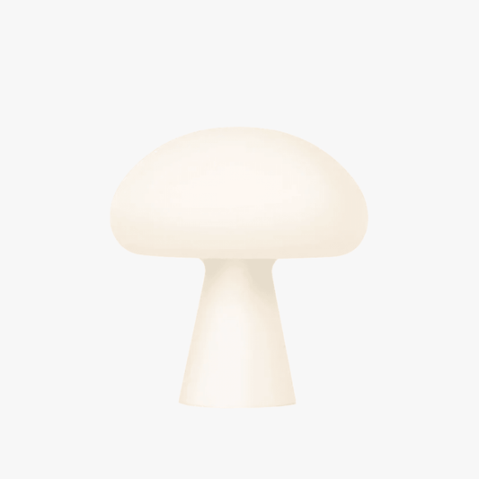 Minimalist Cream Mushroom Table Lamp | Portable