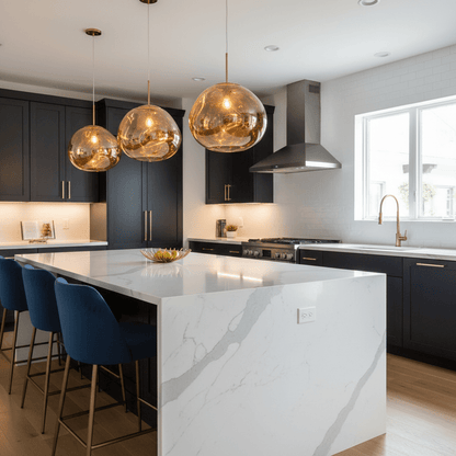 Lava Style Glass Orb Pendant Light