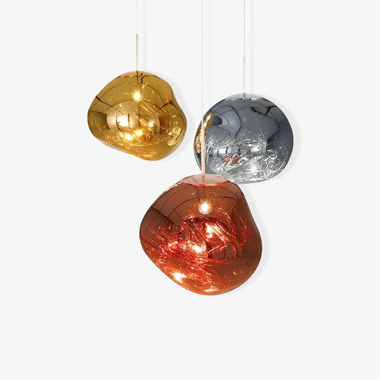 Lava Style Glass Orb Pendant Light