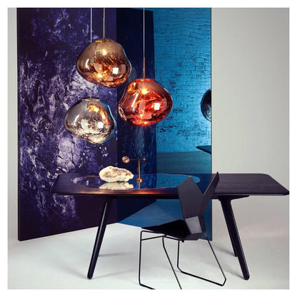 Lava Style Glass Orb Pendant Light