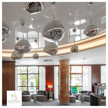 Lava Style Glass Orb Pendant Light