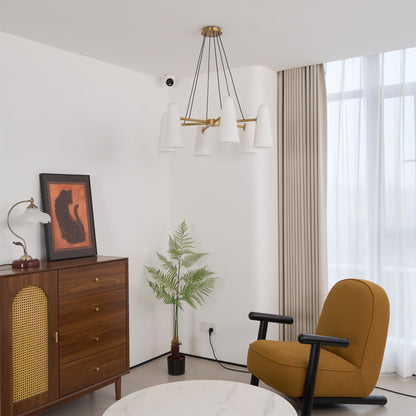 Symmetrical Spoke Chandelier