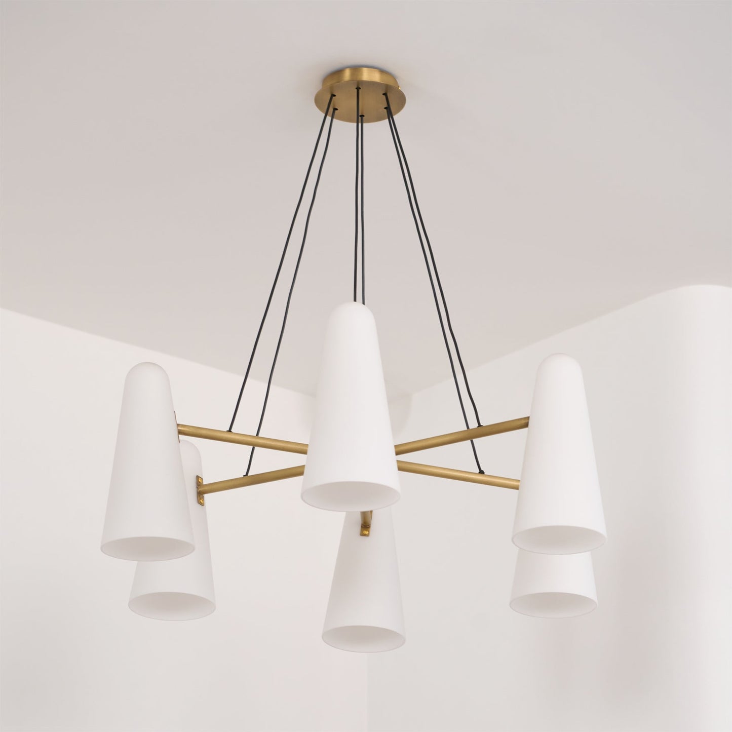 Symmetrical Spoke Chandelier