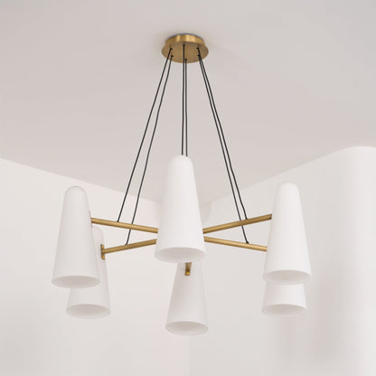 Symmetrical Spoke Chandelier