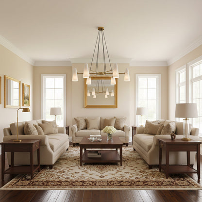 Symmetrical Spoke Chandelier