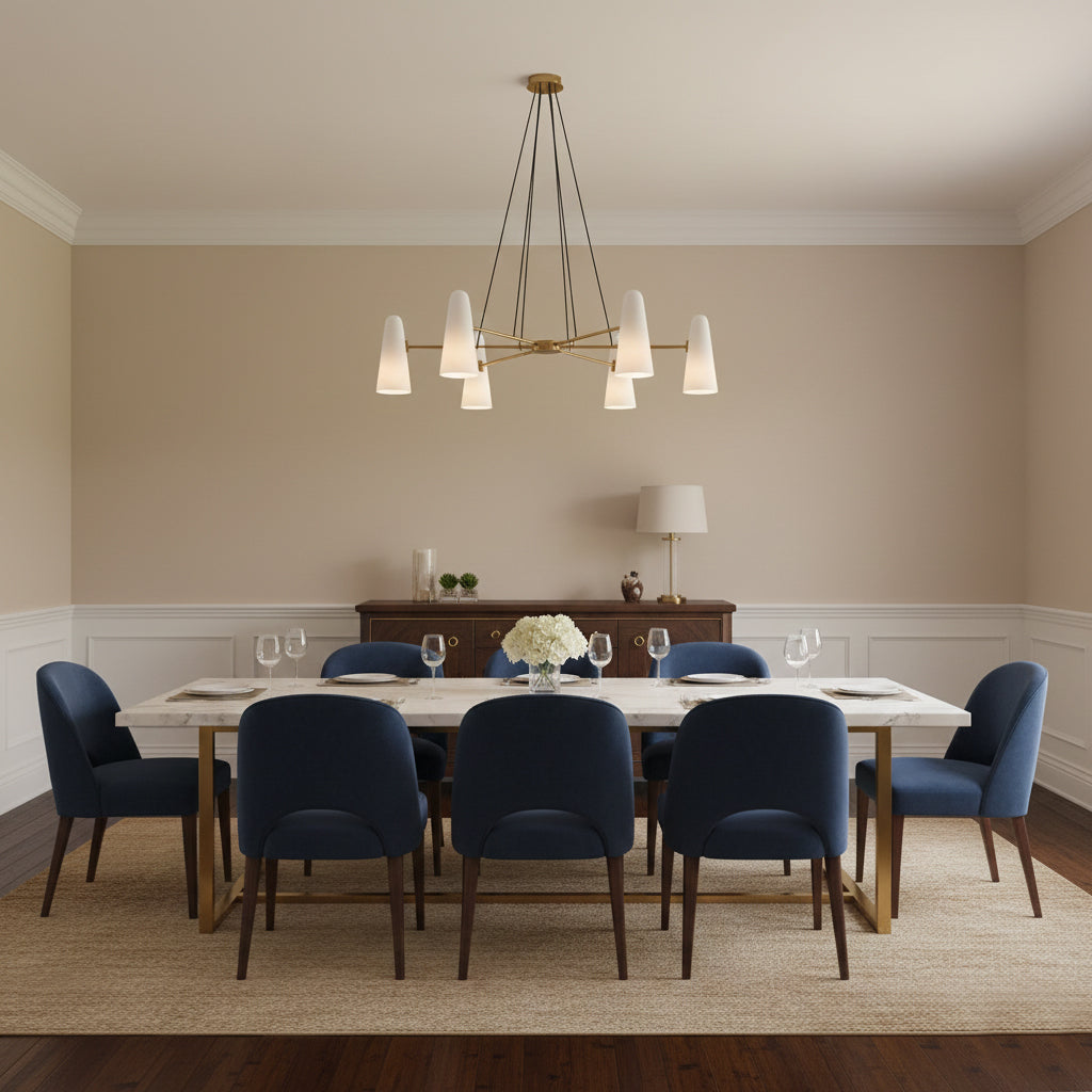 Symmetrical Spoke Chandelier