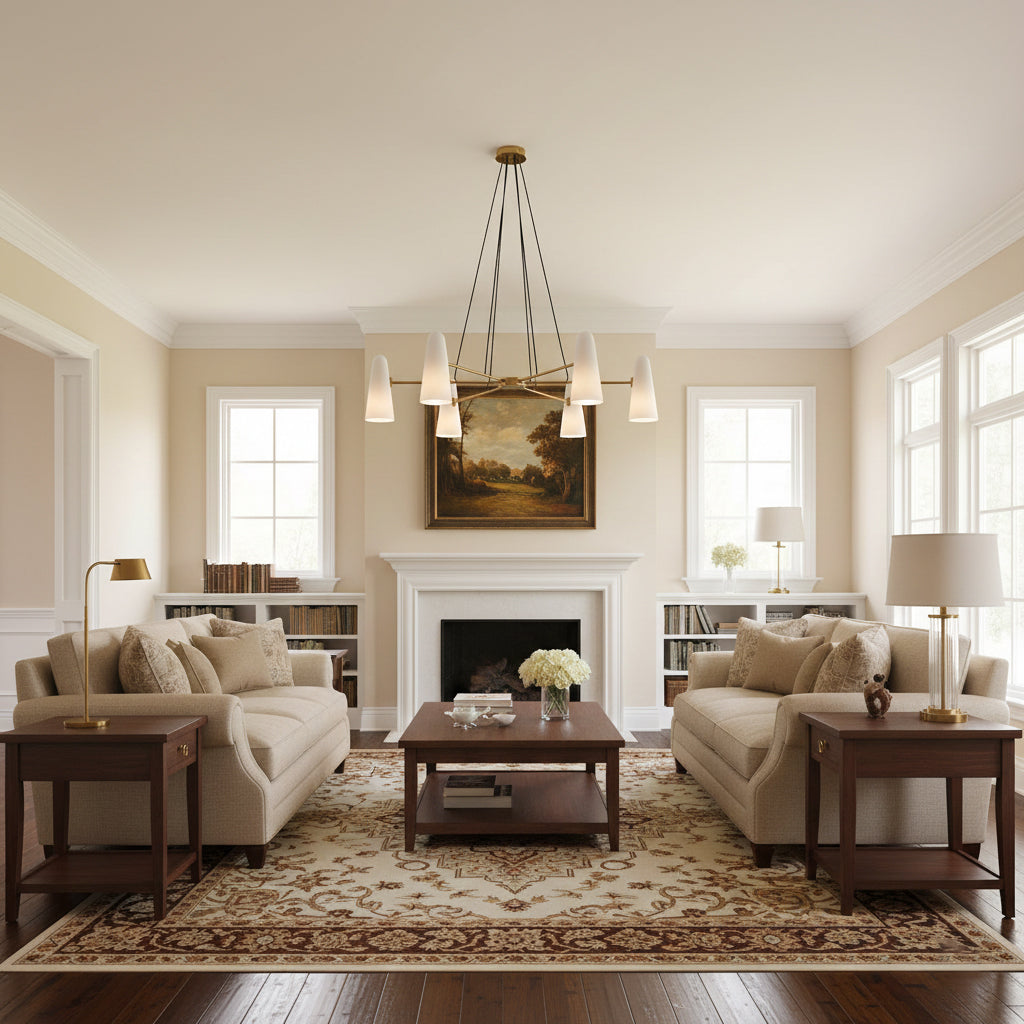 Symmetrical Spoke Chandelier