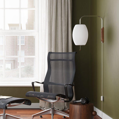 Cylindrical Ribbed Shade Wall Lamp