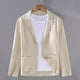 Pocketed Collared Notched Buttoned Blazer