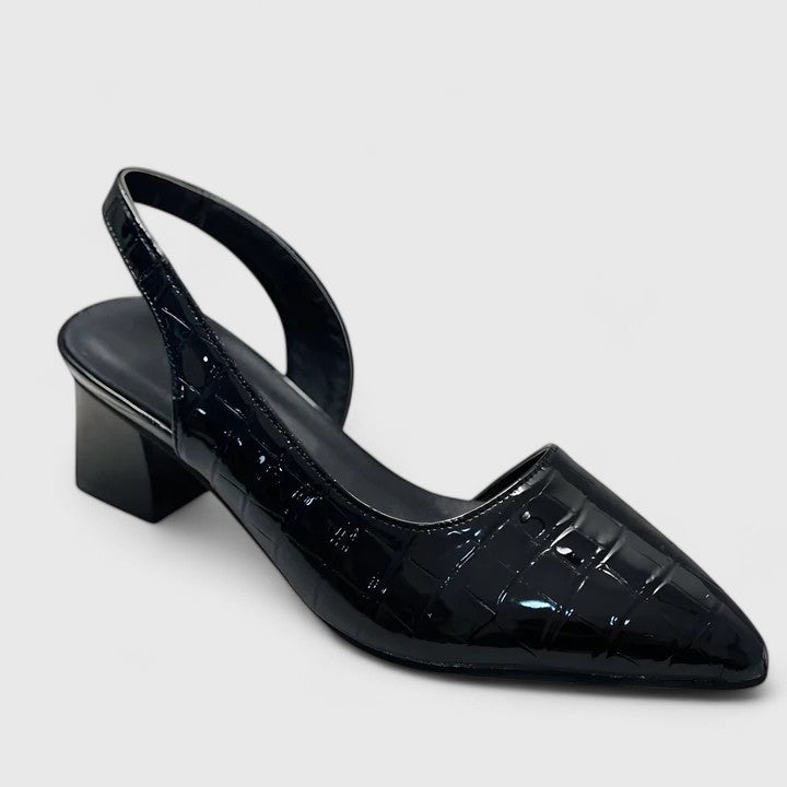 Pointed Toe Block Heel Sandals