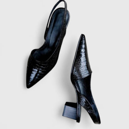 Pointed Toe Block Heel Sandals