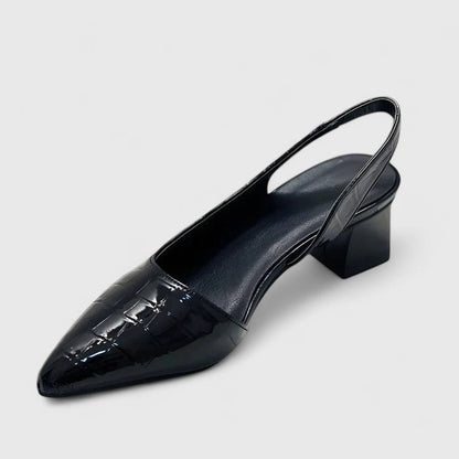 Pointed Toe Block Heel Sandals
