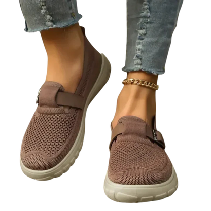 Women's Buckle Strap Slip-On Loafer Sneakers