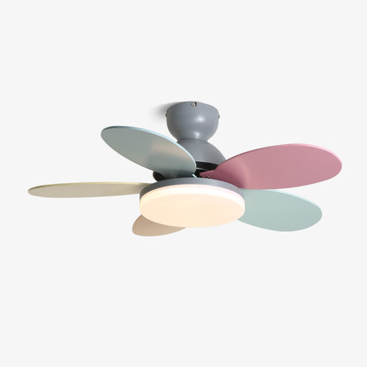 LED Ceiling Fan with Petal Shaped Blades