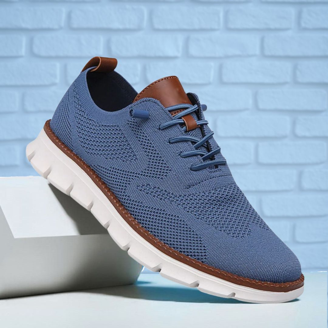 Textured Laced Paneled Ridged Low Sneakers