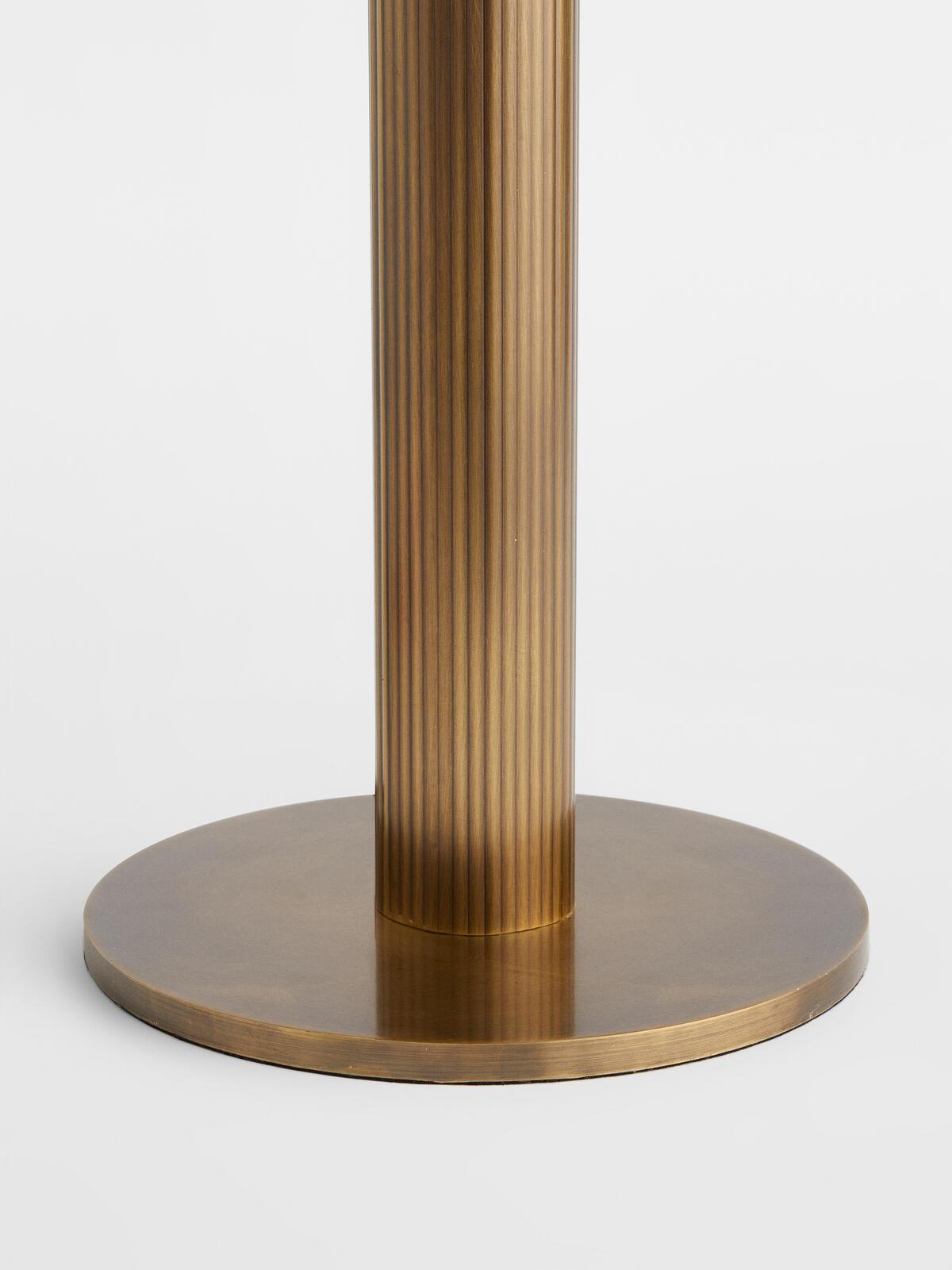 Ribbed Glass Carousel Table Lamp