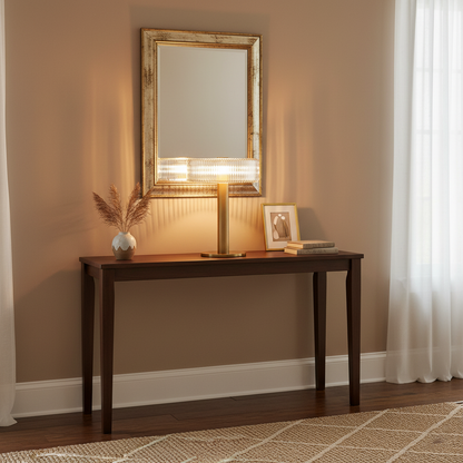 Ribbed Glass Carousel Table Lamp