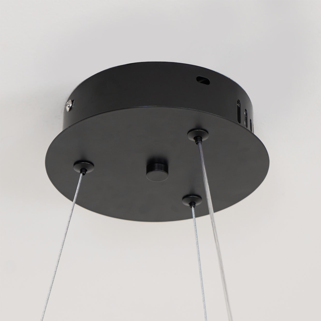 Dual-Tier Circular Halo Chandelier