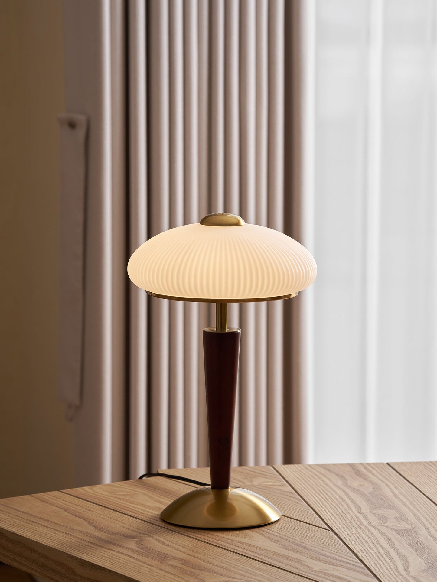 Table Lamp with Umbrella Shade