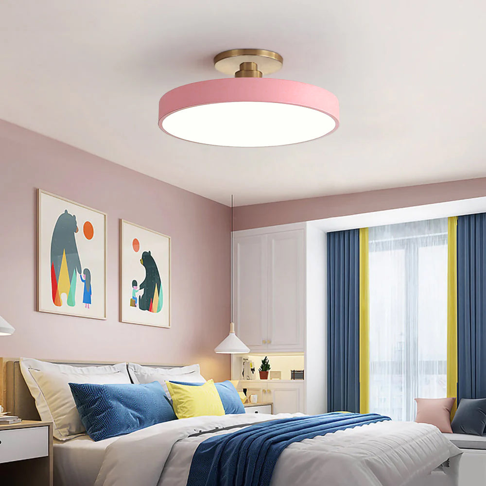 Round Flush Mount Ceiling Light