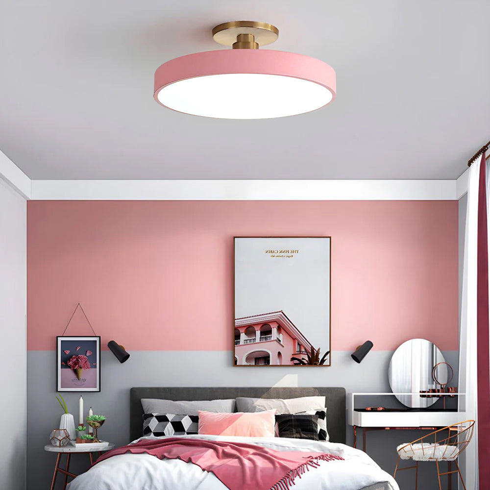 Round Flush Mount Ceiling Light