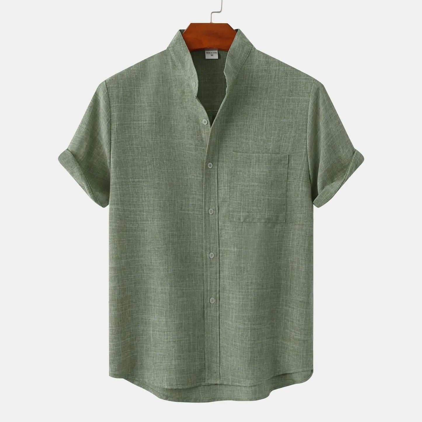 Short Sleeve Banded Pocket Shirts