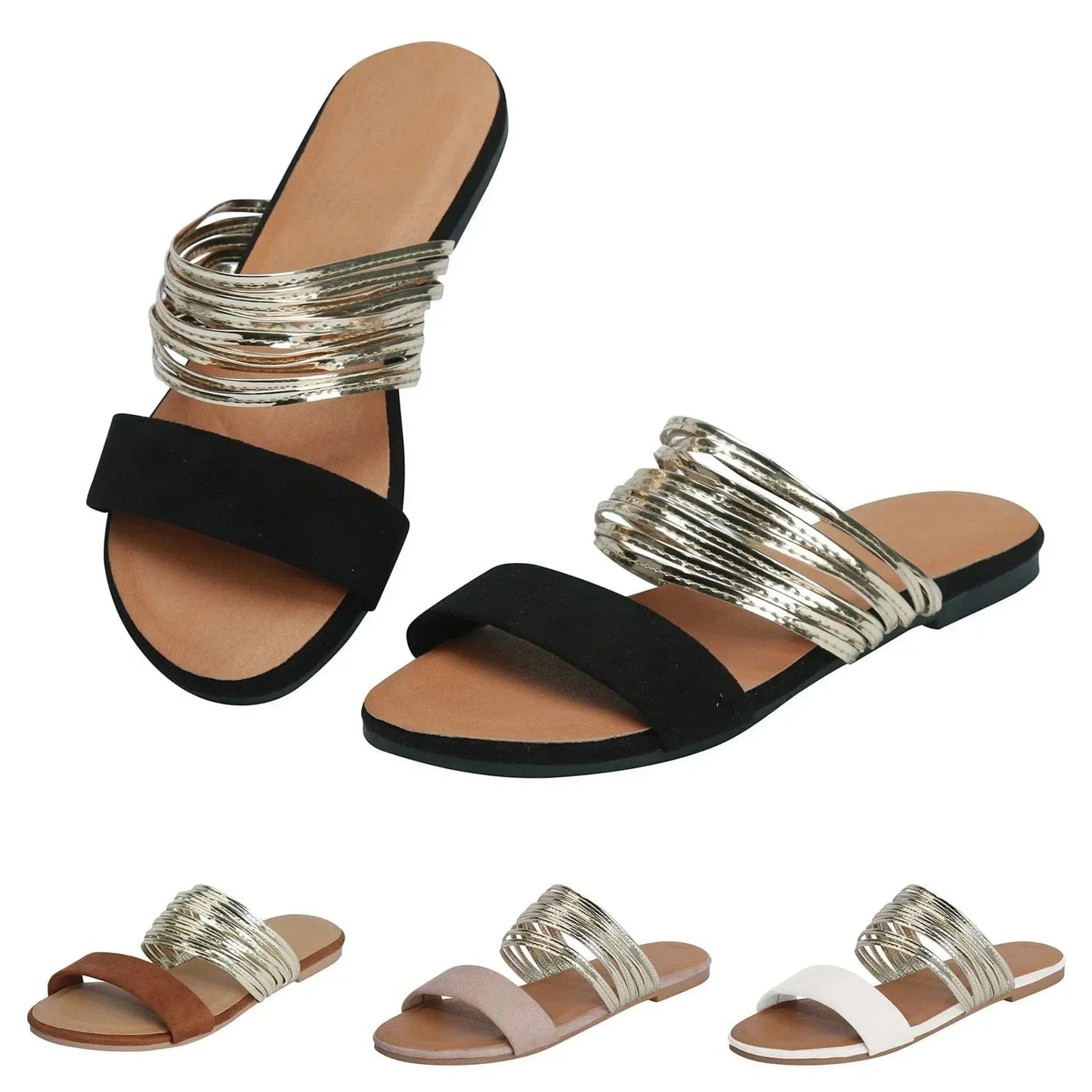 Open Toe Multi Strap Sandals