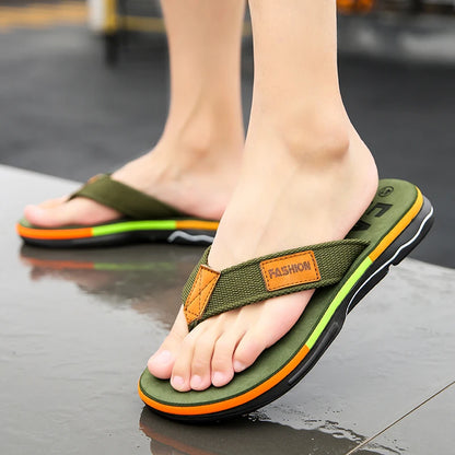 Thick Bottom Textured Strap Slide Sandals