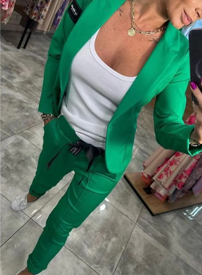 Single Button Long Sleeve Set