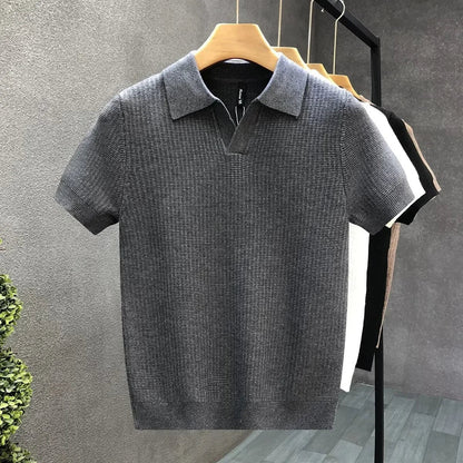 Patterned Straight Tapered Collared Shirt