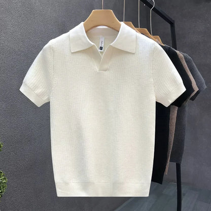 Patterned Straight Tapered Collared Shirt