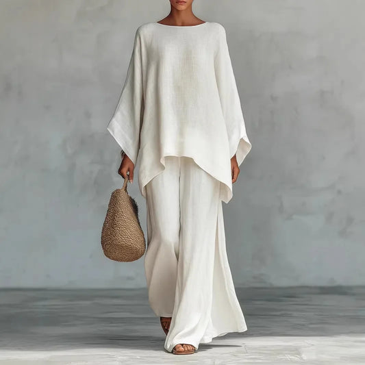 Oversized Asymmetrical Draped Wide Set