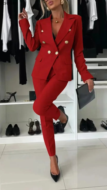 Double Notched Lapel Tapered Set