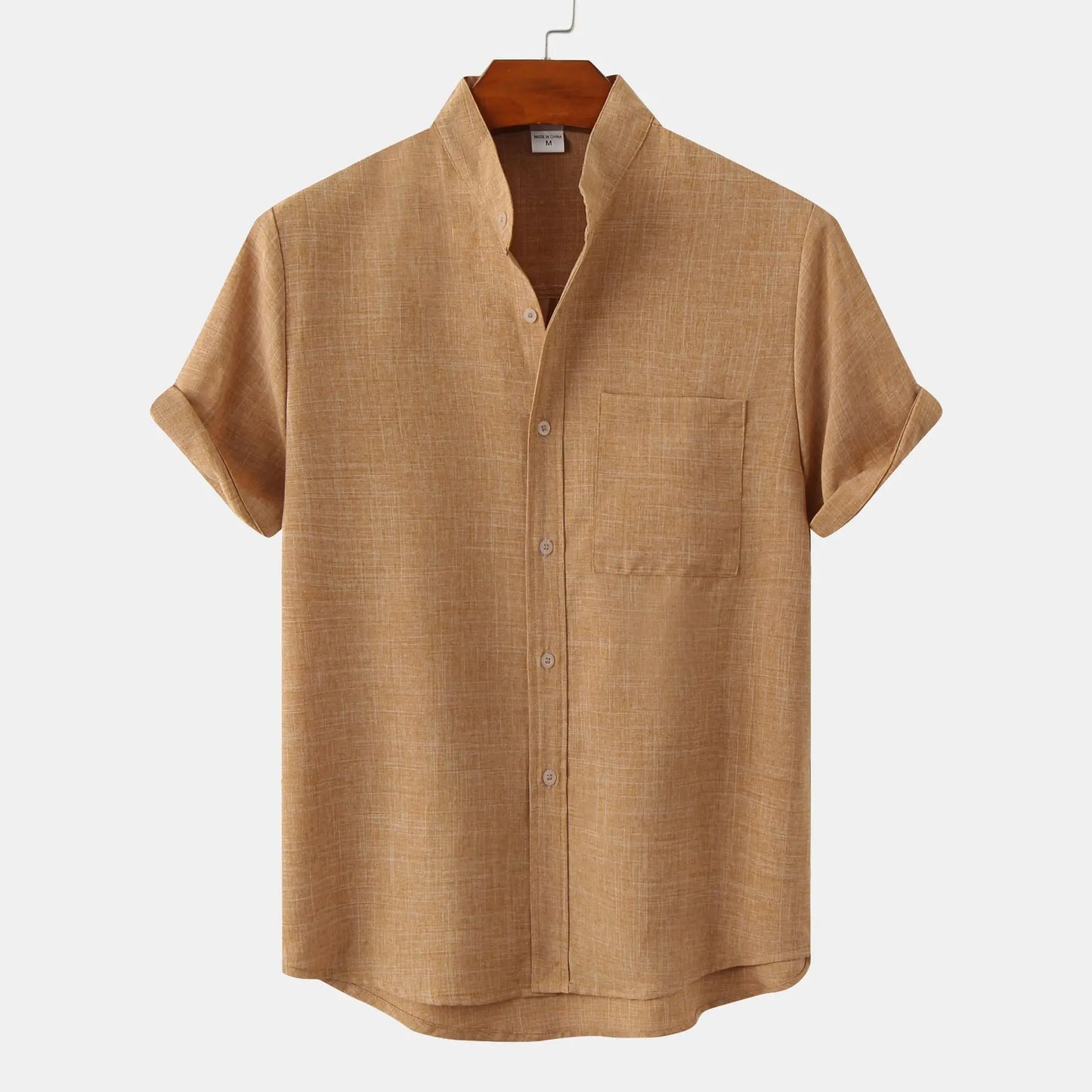 Short Sleeve Banded Pocket Shirts