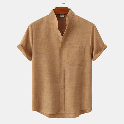 Short Sleeve Banded Pocket Shirts