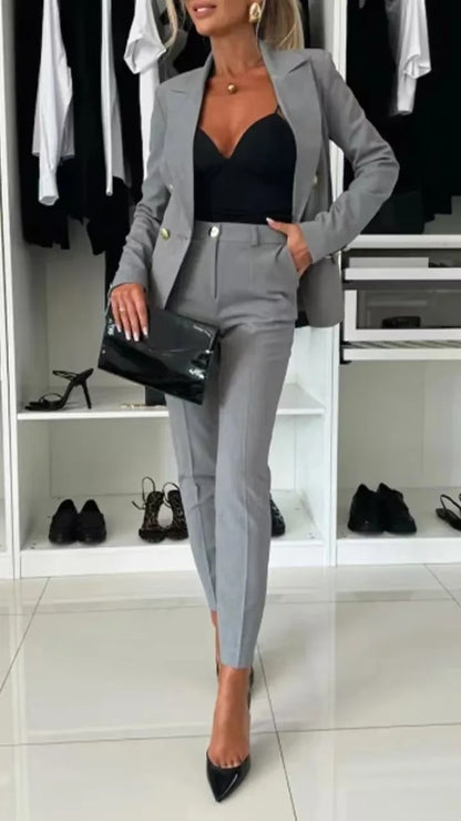 Double Notched Lapel Tapered Set