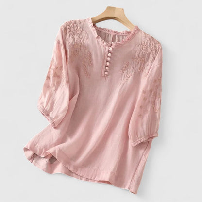 Gathered Ruffled Blouse